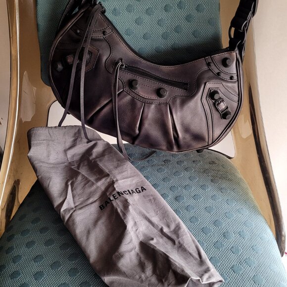 Balenciaga Le Cagole Small Shoulder Bag, Matte Black - Picture 10 of 15